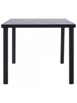 pigu lt valgomojo stalai - Valgomojo stalas, juodas ir betono pilkas, 200x100x75cm, MDF - 3 nuotrauka