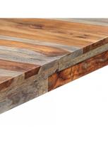valgomojo pilkas stalas - Valgomojo stalas, pilkas, 180x90x76cm, MDF, labai blizgus - 5 nuotrauka