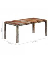 valgomojo pilkas stalas - Valgomojo stalas, pilkas, 180x90x76cm, MDF, labai blizgus - 8 nuotrauka