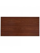 stalas 120x60 - Valgomojo stalas, rudos spalvos, 120x60x74cm, MDF - 4 nuotrauka