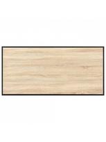 stalas 120x60 - Valgomojo stalas, ąžuolo spalvos, 120x60x75cm, MDF - 6 nuotrauka
