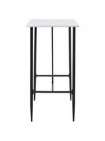 stalas 120x60 - Baro stalas, baltos spalvos, 120x60x110cm, MDF - 3 nuotrauka