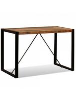 600 x 1200 - Valgomojo stalas VLX Solid Reclaimed Wood, rudas/įvairių spalvų, 1200 mm x 600 mm x 760 mm - 1 nuotrauka