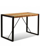 600 x 1200 - Valgomojo stalas VLX Solid Reclaimed Wood, rudas/įvairių spalvų, 1200 mm x 600 mm x 760 mm - 3 nuotrauka