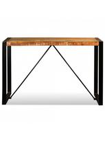 600 x 1200 - Valgomojo stalas VLX Solid Reclaimed Wood, rudas/įvairių spalvų, 1200 mm x 600 mm x 760 mm - 5 nuotrauka