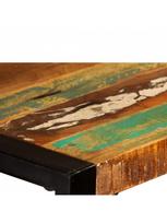 600 x 1200 - Valgomojo stalas VLX Solid Reclaimed Wood, rudas/įvairių spalvų, 1200 mm x 600 mm x 760 mm - 6 nuotrauka