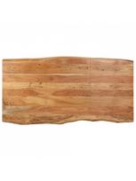 pigu lt valgomojo stalai - Valgomojo stalas VLX Solid Acacia Wood 286476, rudas/sidabro, 1800 mm x 900 mm x 760 mm - 4 nuotrauka