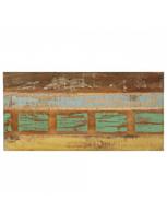 rudas valgomasis stalas - Valgomojo stalas VLX Solid Reclaimed Wood 247950, rudas/juodas, 1200 mm x 600 mm x 760 mm - 5 nuotrauka