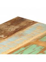 rudas valgomasis stalas - Valgomojo stalas VLX Solid Reclaimed Wood 247950, rudas/juodas, 1200 mm x 600 mm x 760 mm - 7 nuotrauka