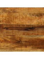 rudas valgomasis stalas - Valgomojo stalas VLX Solid Mango Wood 246628, rudas/juodas, 1400 mm x 1400 mm x 760 mm - 3 nuotrauka