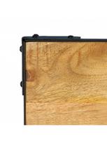rudas valgomasis stalas - Valgomojo stalas VLX Solid Mango Wood 246628, rudas/juodas, 1400 mm x 1400 mm x 760 mm - 6 nuotrauka