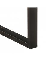 rudas valgomasis stalas - Valgomojo stalas VLX Solid Acacia Wood 286473, rudas/juodas, 1600 mm x 800 mm x 760 mm - 5 nuotrauka
