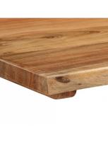 rudas valgomasis stalas - Valgomojo stalas VLX Solid Acacia Wood 286473, rudas/juodas, 1600 mm x 800 mm x 760 mm - 6 nuotrauka