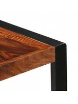 pigu lt valgomojo stalai - Valgomojo stalas VLX Solid Sheesham Wood 247422, rudas/juodas, 1400 mm x 700 mm x 750 mm - 7 nuotrauka