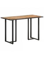 pigu lt valgomojo stalai - Valgomojo stalas VLX Rough Mango Wood, rudas/juodas, 1200 mm x 600 mm x 760 mm - 1 nuotrauka