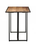 pigu lt valgomojo stalai - Valgomojo stalas VLX Rough Mango Wood, rudas/juodas, 1200 mm x 600 mm x 760 mm - 3 nuotrauka