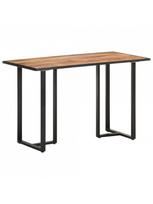 pigu lt valgomojo stalai - Valgomojo stalas VLX Rough Mango Wood, rudas/juodas, 1200 mm x 600 mm x 760 mm - 8 nuotrauka