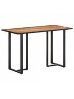 pigu lt valgomojo stalai - Valgomojo stalas VLX Rough Mango Wood, rudas/juodas, 1200 mm x 600 mm x 760 mm - 9 nuotrauka