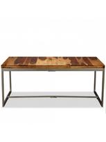 valgomojo stalas tvirtas - Valgomojo stalas VLX Solid Sheesham Wood 244797, rudas, 1800 mm x 900 mm x 760 mm - 1 nuotrauka