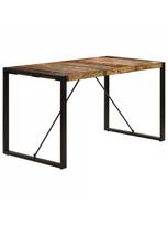 mediena 70 mm - Valgomojo stalas VLX Solid Reclaimed Wood 247421, rudas, 1400 mm x 700 mm x 750 mm - 2 nuotrauka