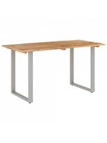 akacijos valgomojo stalas - Valgomojo stalas VLX Solid Acacia Wood 286478, rudas, 1400 mm x 700 mm x 760 mm - 1 nuotrauka