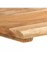akacijos valgomojo stalas - Valgomojo stalas VLX Solid Acacia Wood 286478, rudas, 1400 mm x 700 mm x 760 mm - 5 nuotrauka