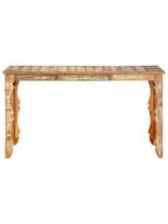 pigu lt valgomojo stalai - Valgomojo stalas VLX Solid Reclaimed Wood, rudas, 1400 mm x 700 mm x 760 mm - 2 nuotrauka