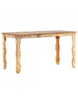 pigu lt valgomojo stalai - Valgomojo stalas VLX Solid Reclaimed Wood, rudas, 1400 mm x 700 mm x 760 mm - 6 nuotrauka
