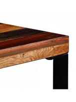 rudas valgomasis stalas - Baro stalas VLX Solid Reclaimed Wood 246288, juodas/tamsiai ruda, 700 mm x 700 mm x 1060 mm - 5 nuotrauka
