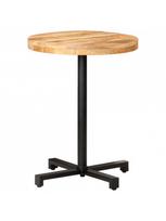 bistro staliukas - Baro stalas VLX Bistro 320265, juodas/šviesiai ruda, 600 mm x 600 mm x 750 mm - 1 nuotrauka