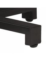 bistro staliukas - Baro stalas VLX Bistro 320265, juodas/šviesiai ruda, 600 mm x 600 mm x 750 mm - 3 nuotrauka