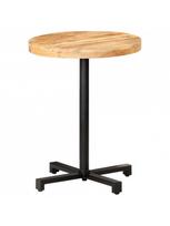 bistro staliukas - Baro stalas VLX Bistro 320265, juodas/šviesiai ruda, 600 mm x 600 mm x 750 mm - 6 nuotrauka
