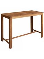 Baro stalas VLX Solid Acacia Wood 246665, rudas, 1500 mm x 700 mm x 1050 mm