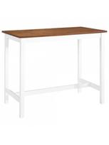 baro stalas lt - Baro stalas VLX Solid Wood 245548, rudas/baltas, 1080 mm x 600 mm x 910 mm - 1 nuotrauka