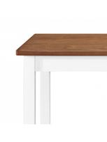 baro stalas lt - Baro stalas VLX Solid Wood 245548, rudas/baltas, 1080 mm x 600 mm x 910 mm - 2 nuotrauka