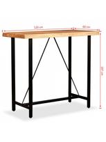 1070 - Baro stalas VLX Bar Table 245436, rudas/juodas, 600 mm x 1200 mm x 1070 mm - 9 nuotrauka