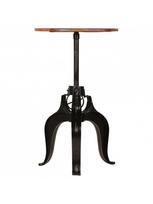 rudas valgomasis stalas - Baro stalas VLX Solid Reclaimed Wood, rudas, 600 mm x 600 mm x 760 - 1100 mm - 2 nuotrauka