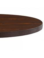 rudas valgomasis stalas - Baro stalas VLX Bistro 286425, tamsiai ruda, 800 mm x 800 mm x 750 mm - 4 nuotrauka