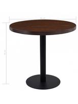 rudas valgomasis stalas - Baro stalas VLX Bistro 286425, tamsiai ruda, 800 mm x 800 mm x 750 mm - 5 nuotrauka
