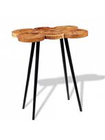 rudas valgomasis stalas - Baro stalas VLX Solid Acacia Wood, rudas, 900 mm x 600 mm x 1100 mm - 1 nuotrauka