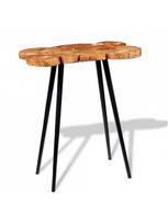 rudas valgomasis stalas - Baro stalas VLX Solid Acacia Wood, rudas, 900 mm x 600 mm x 1100 mm - 3 nuotrauka