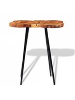 rudas valgomasis stalas - Baro stalas VLX Solid Acacia Wood, rudas, 900 mm x 600 mm x 1100 mm - 4 nuotrauka