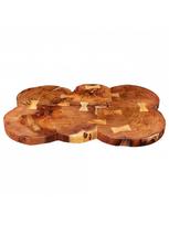 rudas valgomasis stalas - Baro stalas VLX Solid Acacia Wood, rudas, 900 mm x 600 mm x 1100 mm - 5 nuotrauka