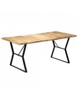 Valgomojo stalas VLX Solid Mango Wood 247945, šviesiai ruda, 1800 mm x 900 mm x 760 mm