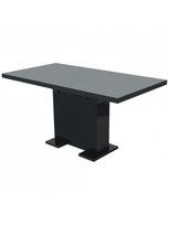 prailginamas valgomojo stalas - Valgomojo stalas VLX Extendable Dining Table, juodas, 1200 - 1500 mm x 800 mm x 750 mm - 1 nuotrauka