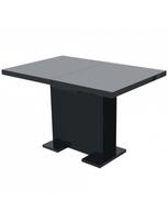 prailginamas valgomojo stalas - Valgomojo stalas VLX Extendable Dining Table, juodas, 1200 - 1500 mm x 800 mm x 750 mm - 5 nuotrauka