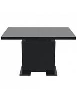 prailginamas valgomojo stalas - Valgomojo stalas VLX Extendable Dining Table, juodas, 1200 - 1500 mm x 800 mm x 750 mm - 6 nuotrauka