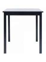 pigu lt valgomojo stalai - Valgomojo stalas VLX Solid Rubber Wood 247364, juodas, 1140 mm x 710 mm x 750 mm - 2 nuotrauka