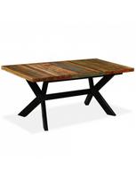 stalo remas - Valgomojo stalas VLX Solid Reclaimed Wood 244804, rudas, 1800 mm x 900 mm x 760 mm - 1 nuotrauka