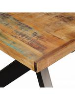 stalo remas - Valgomojo stalas VLX Solid Reclaimed Wood 244804, rudas, 1800 mm x 900 mm x 760 mm - 6 nuotrauka